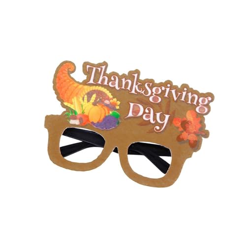 Storage Bag Türkei Brille Happy Thanksgiving Day Harvest Festival Dekorationen Partyzubehör Für Heimschule Aktivität Turkey Thanksgiving Day Party Supplies Für Heimschule Aktivität von Storage Bag