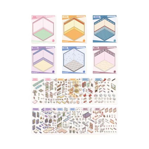 Szenenaufkleber Ästhetischer Aufkleber Landschaftsbuch Dekoratives Buch Für Kinder Mädchen Jungen Szenenaufkleber Ästhetischer Aufkleber Landschaftsbuch Dekoratives Buch Für Kinder Mädchen Jungen von Storage Bag