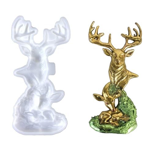 Tragbare Tierdekoration Tierminiaturen Figuren Süße Kollektion Hausgarten Kunst Ornamente Neujahr Geschenke Silikonform von Storage Bag