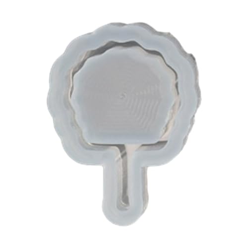 Trendy Sand Silikonform Keychain Formen Fächerförmige Silikon Ornamentsformen Langlebige Kunsthandwerksformen Für Die Herstellung Von Anhänger Ornament von Storage Bag