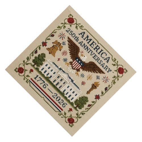 US 250 Jähriges Jubiläum Kreuzungsstich Set Patriotische Stickerei Set Für Gedenkgeschenk Veteranen Stickereien Überqueren US 250 Jähriges Jubiläum Kreuzungsstich Set Patriotische Stickerei Set Für Gedenkgeschenk Veteranen Stickereien Überqueren von Storage Bag