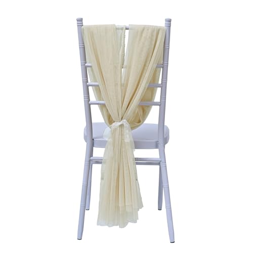 Weißer Stuhl Schärpe Tüll Hochzeit Bezaubernde Hochzeitszeremonie Dekorationen Aus Purer Tüll Stoff Bloße Stuhlabdeckung Weißer Stuhl Schärpe Tüll Hochzeit Bezaubernde Hochzeitszeremonie Dekorationen Aus Purer Tüll Stoff Bloße Stuhlabdeckung von Storage Bag