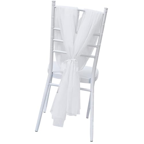 Weißer Stuhl Schärpe Tüll Hochzeit Bezaubernde Hochzeitszeremonie Dekorationen Aus Purer Tüll Stoff Bloße Stuhlabdeckung Weißer Stuhl Schärpe Tüll Hochzeit Bezaubernde Hochzeitszeremonie Dekorationen Aus Purer Tüll Stoff Bloße Stuhlabdeckung von Storage Bag