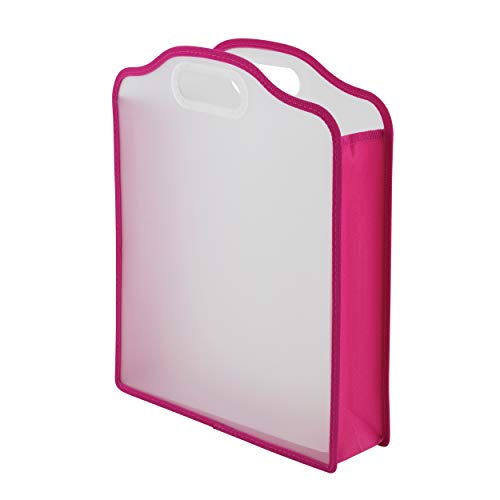 Storage Studios Erweiterbares Papierfolio Papierhalter, Kunststoff, Pink/Weiß, Large von Advantus