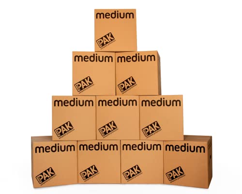 StorePAK Mittelgroße Aufbewahrungskartons, Archivkisten mit Griffen, 64 Liter, 100% recycelbar, 40,5 x 40,5 x 40,5 cm, 10 Stück, Braun StorePAK Mittelgroße Aufbewahrungskartons, Archivkisten mit Griffen, 64 Liter, 100% recycelbar, 40,5 x 40,5 x 40,5 cm, 10 Stück, Braun von StorePAK