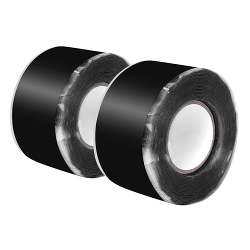 Storystore 2 Rollen Dichtungsband Wasserdicht Selbstverschweißendes Klebeband, 25mmx3m Selbstschmelzendes Silikonband, Abdichtband Wasserfest für Schlauchreparatur Kabelreparatur Rohrreparatur von Storystore