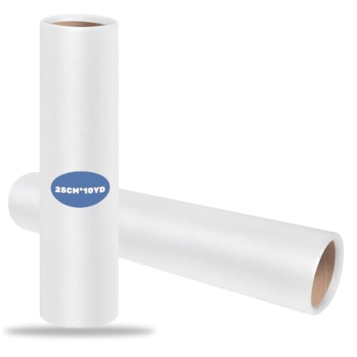 Storystore Wasserlöslicher Film Stickfolie 25 cm x 10 Yd/Rolle Wasserlöslich für Maschinen- und Handnähen, in Verschiedene Größen Geschnitten von Storystore