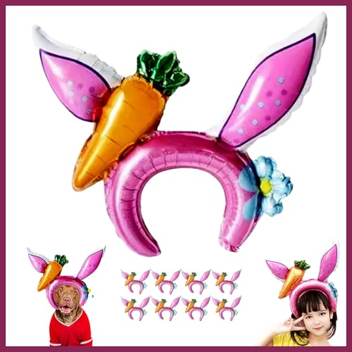 Karotten-Kaninchen-Ballon Hasen-Luftballons, 8 Stück, Osterdekoration, Osterdekoration, Hasen-Ornamente, Party-Dekoration für Kinder, Familie und Haustiere Karotten-Kaninchen-Ballon Hasen-Luftballons, 8 Stück, Osterdekoration, Osterdekoration, Hasen-Ornamente, Party-Dekoration für Kinder, Familie und Haustiere von Strange Kingdom