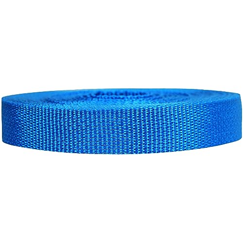 Strapworks WSR-PRO-LWP-034-10Y-PBL Lightweight Polypropylene Webbing Poly-Umreifung für Outdoor-Ausrüstungsreparatur, Haustierhalsbänder, Basteln, (PP), Pazifikblau, 3/4" x 10 yard, 30 Fuß von Strapworks