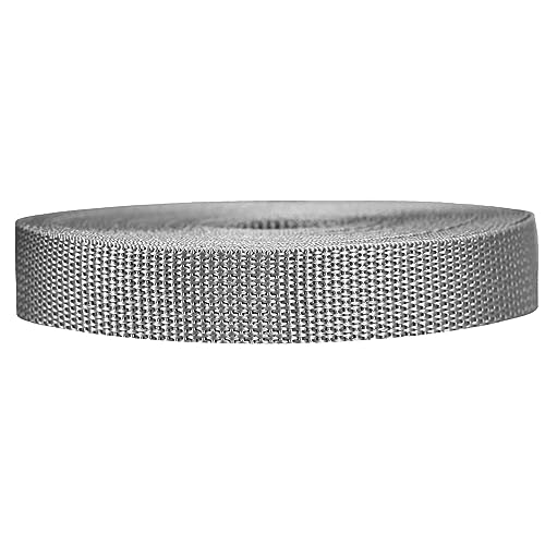 Strapworks WSR-PRO-LWP-034-10Y-SGY Lightweight Polypropylene Webbing Poly-Umreifung für Outdoor-DIY-Ausrüstung, Haustierhalsbänder, Handwerk, PP, Silbergrau, 3/4" x 10 yard Strapworks WSR-PRO-LWP-034-10Y-SGY Lightweight Polypropylene Webbing Poly-Umreifung für Outdoor-DIY-Ausrüstung, Haustierhalsbänder, Handwerk, PP, Silbergrau, 3/4" x 10 yard von Strapworks