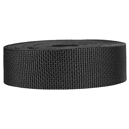 Strapworks WSR-PRO-LWP-112-50Y-BLK Polypropylene Webbing Poly Strapping für Outdoor DIY Gear Repair Pet Collars Crafts-3,8 cm x 45,7 m, PP, schwarz, 1.5" x 50 yard, 150 Fuß Strapworks WSR-PRO-LWP-112-50Y-BLK Polypropylene Webbing Poly Strapping für Outdoor DIY Gear Repair Pet Collars Crafts-3,8 cm x 45,7 m, PP, schwarz, 1.5" x 50 yard, 150 Fuß von Strapworks