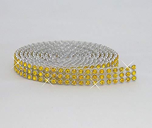 Hotfix Citrine/GELB Mesh Strassband SS8 Borte zum aufbügeln, Strasssteine, Breite wählbar, Mind. 1,15m lang 12reihig / 39mm x 1150mm Hotfix Citrine/GELB Mesh Strassband SS8 Borte zum aufbügeln, Strasssteine, Breite wählbar, Mind. 1,15m lang 12reihig / 39mm x 1150mm von Strass-Box Bänder Hotfix