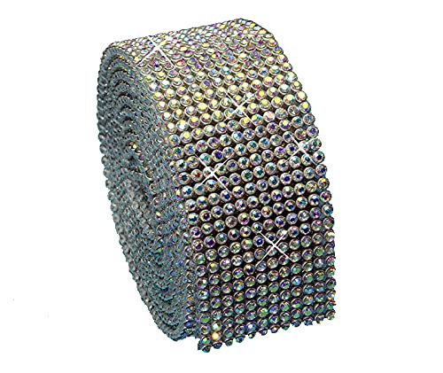 Hotfix Crystal AB Mesh Strassband SS6 Borte zum aufbügeln, Strasssteine, Breite wählbar, Mind. 1,15m lang 12reihig = 28mm x ca. 1150 mm Hotfix Crystal AB Mesh Strassband SS6 Borte zum aufbügeln, Strasssteine, Breite wählbar, Mind. 1,15m lang 12reihig = 28mm x ca. 1150 mm von Strass-Box Bänder Hotfix