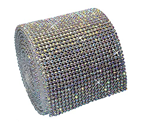 Hotfix Crystal AB Mesh Strassband SS6 Borte zum aufbügeln, Strasssteine, Breite wählbar, Mind. 1,15m lang 24reihig = 55mm x ca. 1150 mm Hotfix Crystal AB Mesh Strassband SS6 Borte zum aufbügeln, Strasssteine, Breite wählbar, Mind. 1,15m lang 24reihig = 55mm x ca. 1150 mm von Strass-Box Bänder Hotfix