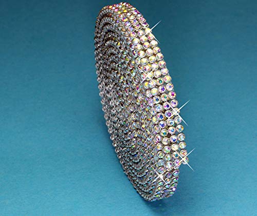 Hotfix Crystal AB Mesh Strassband SS6 Borte zum aufbügeln, Strasssteine, Breite wählbar, Mind. 1,15m lang 3reihig = 7mm x ca. 1150 mm Hotfix Crystal AB Mesh Strassband SS6 Borte zum aufbügeln, Strasssteine, Breite wählbar, Mind. 1,15m lang 3reihig = 7mm x ca. 1150 mm von Strass-Box Bänder Hotfix
