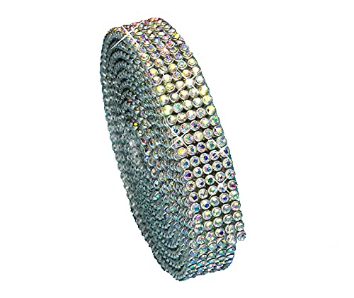 Hotfix Crystal AB Mesh Strassband SS6 Borte zum aufbügeln, Strasssteine, Breite wählbar, Mind. 1,15m lang 5reihig = 12mm x ca. 1150 mm Hotfix Crystal AB Mesh Strassband SS6 Borte zum aufbügeln, Strasssteine, Breite wählbar, Mind. 1,15m lang 5reihig = 12mm x ca. 1150 mm von Strass-Box Bänder Hotfix