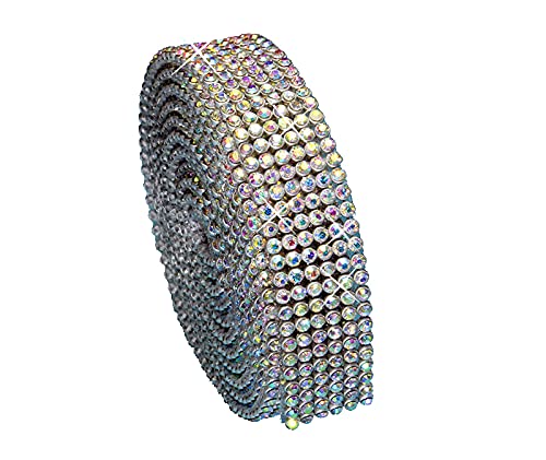 Hotfix Crystal AB Mesh Strassband SS6 Borte zum aufbügeln, Strasssteine, Breite wählbar, Mind. 1,15m lang 6reihig = 14mm x ca. 1150 mm Hotfix Crystal AB Mesh Strassband SS6 Borte zum aufbügeln, Strasssteine, Breite wählbar, Mind. 1,15m lang 6reihig = 14mm x ca. 1150 mm von Strass-Box Bänder Hotfix