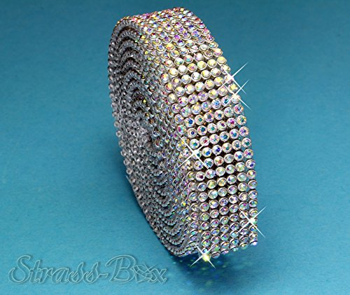 Hotfix Crystal Mesh Strassband SS6 Borte zum aufbügeln, Strasssteine, Breite wählbar, Mind. 1,15m lang 6reihig = 14mm x ca. 1150 mm Hotfix Crystal Mesh Strassband SS6 Borte zum aufbügeln, Strasssteine, Breite wählbar, Mind. 1,15m lang 6reihig = 14mm x ca. 1150 mm von Strass-Box Bänder Hotfix