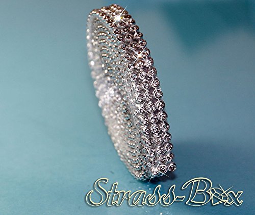 Hotfix Crystal Mesh Strassband SS8 Borte zum aufbügeln, Strasssteine, Breite wählbar, Mind. 1,15m lang 4reihig / 13mm x 1150mm Hotfix Crystal Mesh Strassband SS8 Borte zum aufbügeln, Strasssteine, Breite wählbar, Mind. 1,15m lang 4reihig / 13mm x 1150mm von Strass-Box Bänder Hotfix