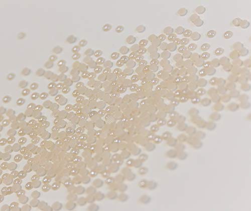 Hotfix Ceramic Stones Creme Nature 3 mm Strass Halbperlen Hochzeit 1000 von Strass-Box Ceramic Stones