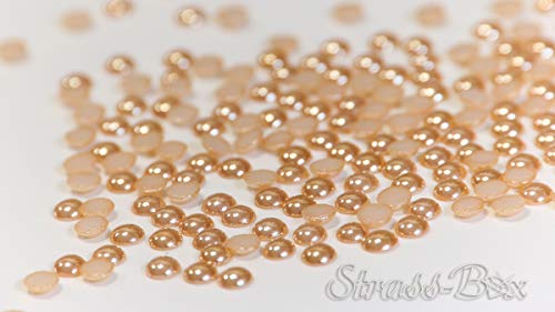 Hotfix Ceramic Stones Gold 5mm Stück wählbar Strass Hochzeit Halbperle 100 von Strass-Box Ceramic Stones