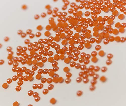Hotfix Ceramic Stones ORANGE 3 mm Stückzahl wählbar Strass Halbperlen Hochzeit 1000 von Strass-Box Ceramic Stones