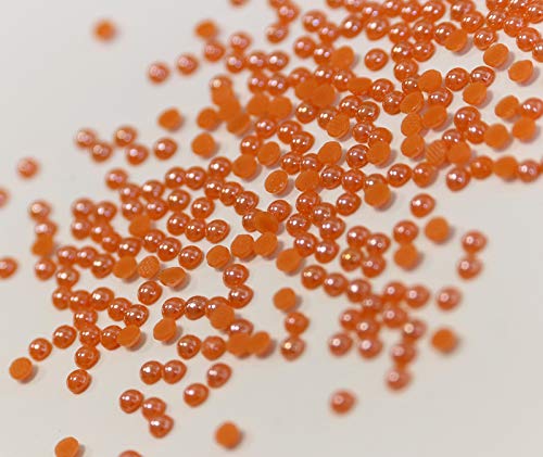 Hotfix Ceramic Stones ORANGE 3 mm Stückzahl wählbar Strass Halbperlen Hochzeit 500 von Strass-Box Ceramic Stones