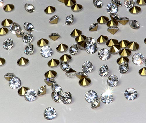Chaton Strasssteine SS24 5,2-5,4 mm Crystal klar Stück wählbar Point Back 500 Stück von Strass-Box Chaton