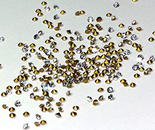 Chaton Strasssteine SS3,5 / PP8 1,4-1,5 mm Crystal klar Stück wählbar Pointback 500 Stück von Strass-Box Chaton