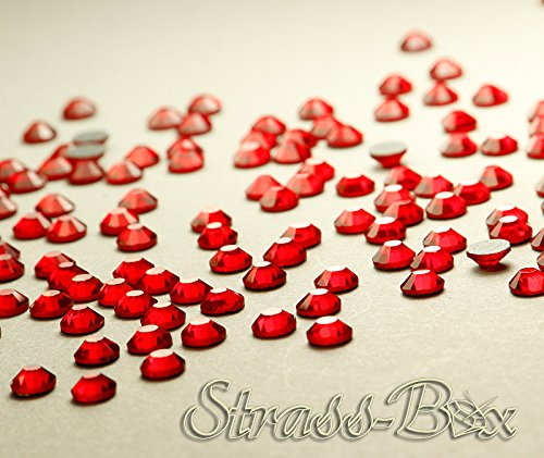 Hotfix Strasssteine Light SIAM SS20 Stückzahl wählbar Rot AAA Qualität 50 von Strass-Box DMC Basic