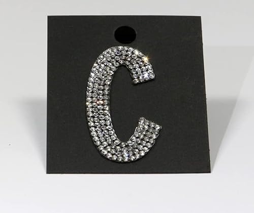 Strass-Box Buchstabe/C/Glitzer Patches 7,2cm 3" Zoll zum Aufbügeln Crystal Spitzboden Point Back Strass-Box Buchstabe/C/Glitzer Patches 7,2cm 3" Zoll zum Aufbügeln Crystal Spitzboden Point Back von Strass-Box