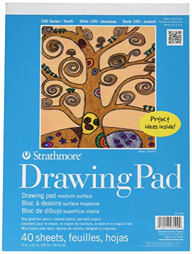 Strathmore (27-109) 100 Series Youth Zeichenblock, Papier, Weiss/opulenter Garten, 9 by 12, 40 stück von Strathmore