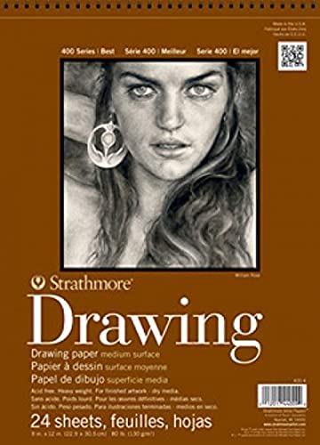 Strathmore (400-6 400er-Serie, mittlere Oberfläche, Weiß, 12"x18", 400 Strathmore (400-6 400er-Serie, mittlere Oberfläche, Weiß, 12"x18", 400 von Strathmore
