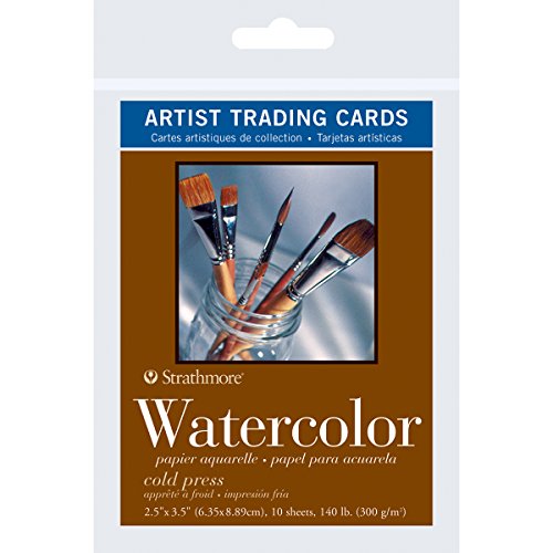 Strathmore 105-904 400 Series Watercolor Artist Trading Cards Cold Press Surface 10 Blatt von Strathmore