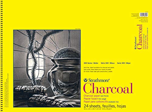 Strathmore 300 Series Charcoal, Papier, Schwarz, 18x24 von Strathmore