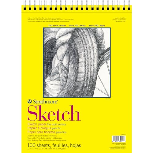 Strathmore 300 Series Sketch Paper Skizzenpapierblock, 27,9 x 35,6 cm, Papier, weiß, 11x14 Inch Strathmore 300 Series Sketch Paper Skizzenpapierblock, 27,9 x 35,6 cm, Papier, weiß, 11x14 Inch von Strathmore