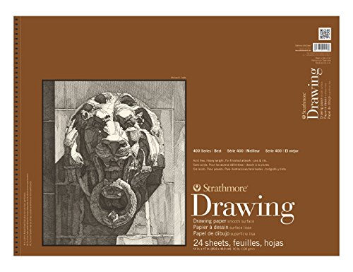 Strathmore 400 - Zeichenblock - 35,5 cm x 43 cm - cremefarbenes glattes Papier von Strathmore