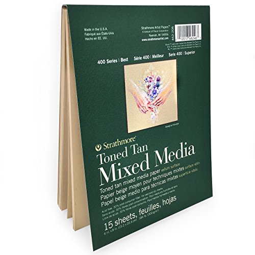 Strathmore 62462206 Tonpapier, 15 Blatt, Hellbraun von Strathmore