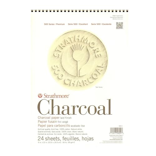 Strathmore 500 Series Charcoal, Papier, Weiss/opulenter Garten, 9x12 Strathmore 500 Series Charcoal, Papier, Weiss/opulenter Garten, 9x12 von Strathmore