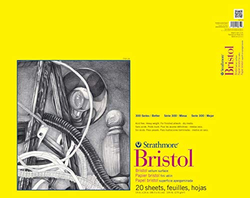 Strathmore P342-119 300 Series Bristol Pergamentpapier, 48,3 x 61 cm, 20 Blatt, Papier, Mit Band gebunden, 19" x 24", stück Strathmore P342-119 300 Series Bristol Pergamentpapier, 48,3 x 61 cm, 20 Blatt, Papier, Mit Band gebunden, 19" x 24", stück von Strathmore