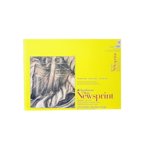 Strathmore STR-307-418 120 Blatt grobe Zeitungssprint, 45,7 x 61 cm, gebrochenes weiß, 18 by 24" Strathmore STR-307-418 120 Blatt grobe Zeitungssprint, 45,7 x 61 cm, gebrochenes weiß, 18 by 24" von Strathmore