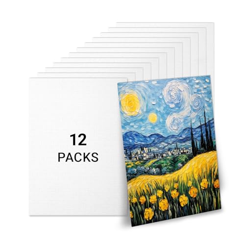 Strehknewen Leinwand zum Bemalen – 12 Stück 26,5x19 cm Canvas Set – Vorgespannte Leinwände aus Baumwolle & Holz für Acrylfarben, Ölmalerei & Aquarell – Künstlerbedarf für Kinder & Anfänger Strehknewen Leinwand zum Bemalen – 12 Stück 26,5x19 cm Canvas Set – Vorgespannte Leinwände aus Baumwolle & Holz für Acrylfarben, Ölmalerei & Aquarell – Künstlerbedarf für Kinder & Anfänger von Strehknewen