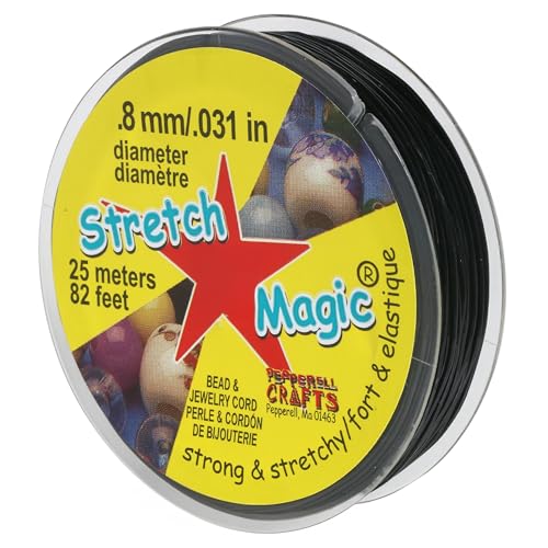 Black Stretch Magic 0,8 mm, 25 Meter Spule Black Stretch Magic 0,8 mm, 25 Meter Spule von Stretch Magic