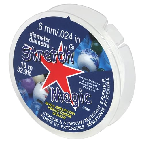 Stretch Magic 10 m Spule mit transparenter 0,6 mm Schnur von Stretch Magic
