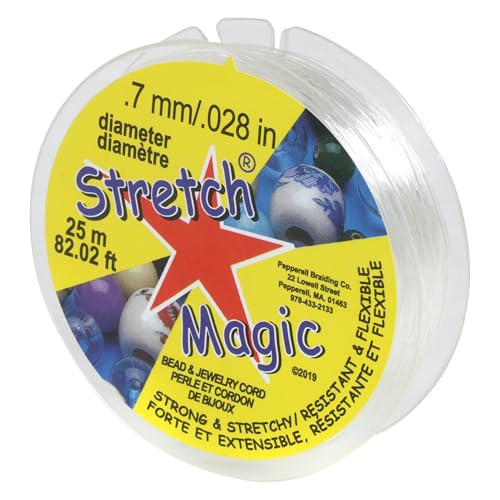 Stretch Magic SM07CL25 Perlenschnur, Polyurethan, Transparent, 0.6 mm Stretch Magic SM07CL25 Perlenschnur, Polyurethan, Transparent, 0.6 mm von Stretch Magic