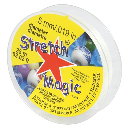 Stretch Magic transparentes Band für Perlen und Schmuck, 0,5 mm x 25 m von Stretch Magic