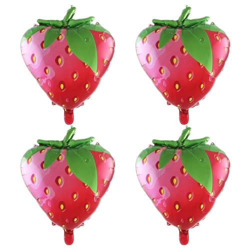 Streysisl Fruchtballons | Obstförmige Aluminium-Luftballons, Sommer-Foto-Requisiten, Lebensmittel- und Gemüsedekoration für thematische Geschlechter, Hochzeitszubehör von Streysisl