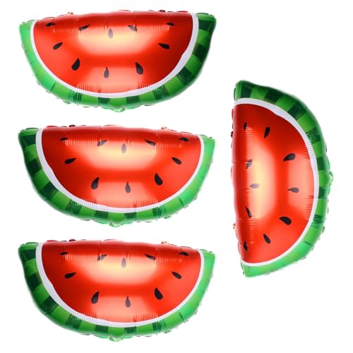 Streysisl Fruchtförmige Luftballons – Aluminiumballons in Obstform, Sommer-Foto-Requisiten, Lebensmittel- und Gemüsedekoration für thematische Geschlechtsoffenbarung, Hochzeitszubehör von Streysisl