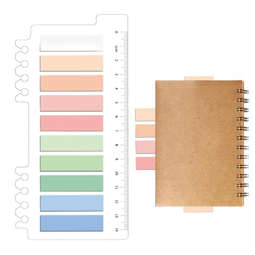 Streysisl Haftnotizen, Haftmarker | beschreibbare Klebemarker, 200 Stück, selbstklebende Seitenregister, verbessert das Leseerlebnis von Textstreifen für Schüler und von Streysisl