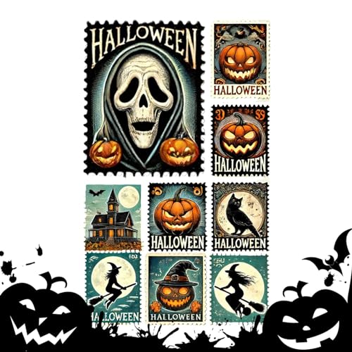 Streysisl Halloween-Aufkleber für Scrapbooking, Urlaubsaufkleber, Halloween-Kürbis-Scrapbook, lustiges, Stempelpapier, kreative niedliche Vintage-Bilder für Karten, Tagebuch, Basteln Streysisl Halloween-Aufkleber für Scrapbooking, Urlaubsaufkleber, Halloween-Kürbis-Scrapbook, lustiges, Stempelpapier, kreative niedliche Vintage-Bilder für Karten, Tagebuch, Basteln von Streysisl